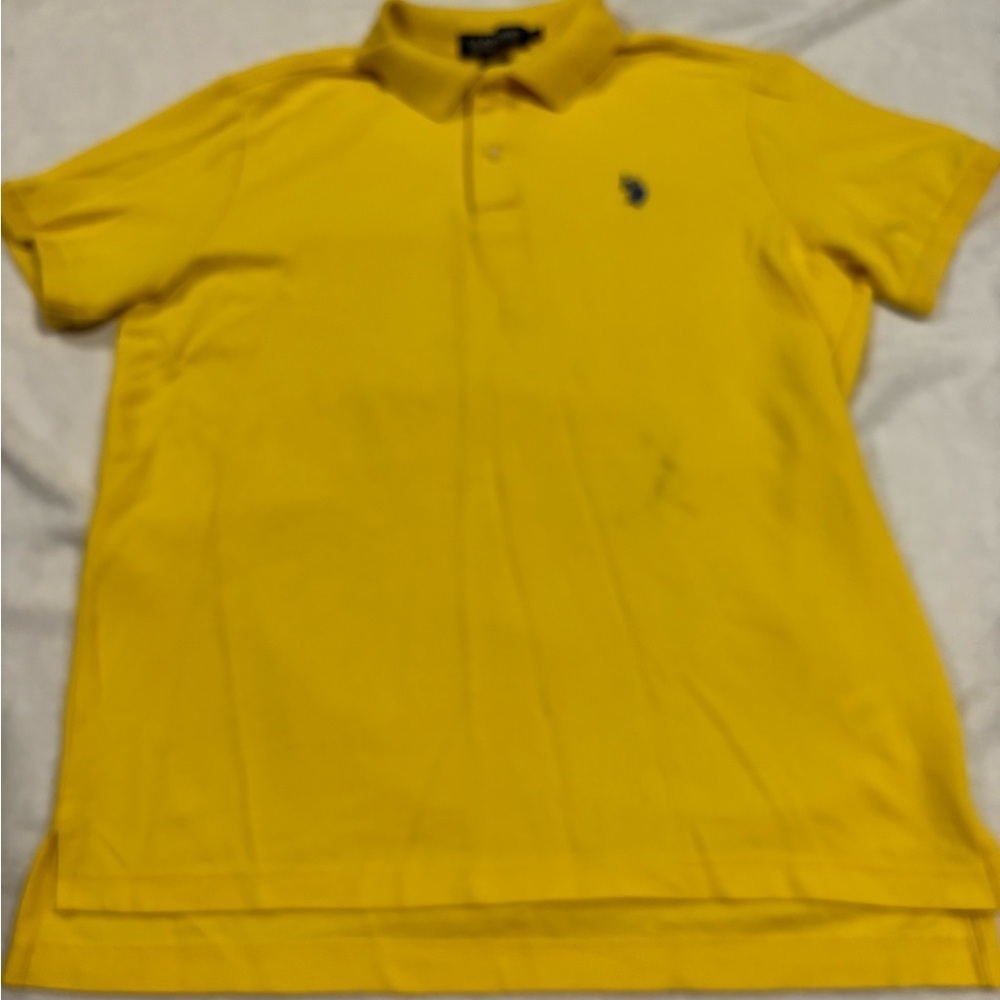 U.S. Polo Assn. Yellow Polo Shirt Classic Piqué Knit